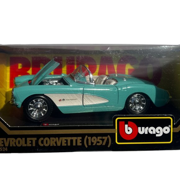 Bburago Burago 1957 Corvette Convertible #1524 Diecast Car 1:24 Fuel Injection - Picture 1 of 9